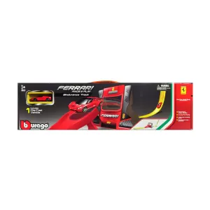 Bburago Ferrari - Шисока писта с изстрелвачка и 1бр. количка