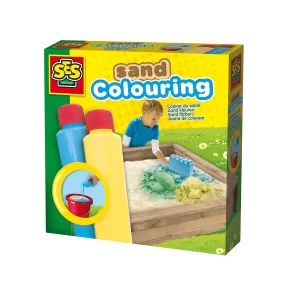 Боя за оцветяване на пясък SES, синя и жълта