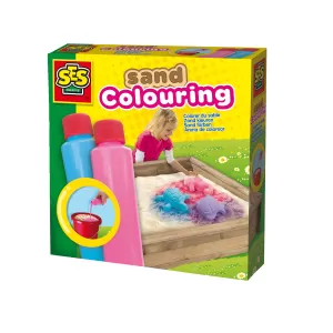 Боя за оцветяване на пясък SES, синя и розова