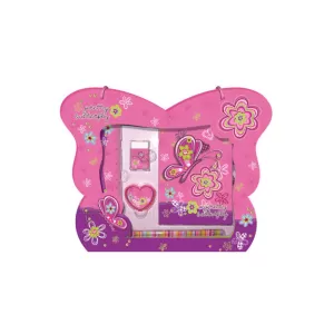 Детска чантичка - розова пеперуда с таен дневник