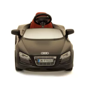 Детски автомобил с батерия Audi R8 Spyder, черен мат