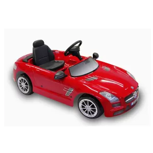 Детски автомобил с батерия Mercedes SLS, червен