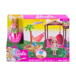 Кукла Barbie - Барби на път игрален комплект, хижата на Тики