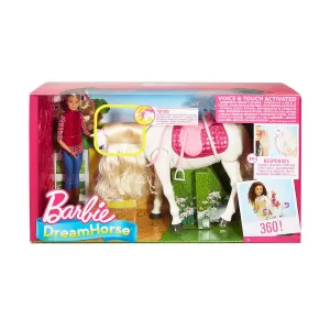 Кукла Barbie - Интерактивен кон с движения и звуци