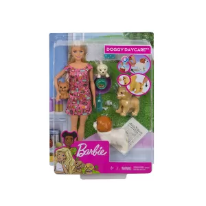 Кукла Barbie - Комплект Барби с кученца