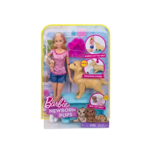 Кукла Barbie - Комплект за игра с кученца