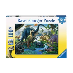 Пъзел Ravensburger 100 ел. - Гигански динозаври