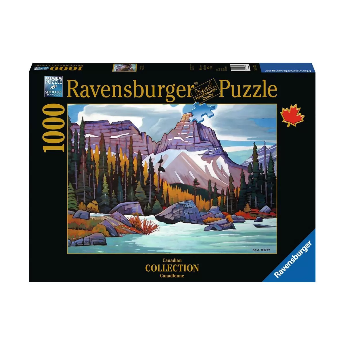 Пъзел Ravensburger 1000 ел. - Канадски планини