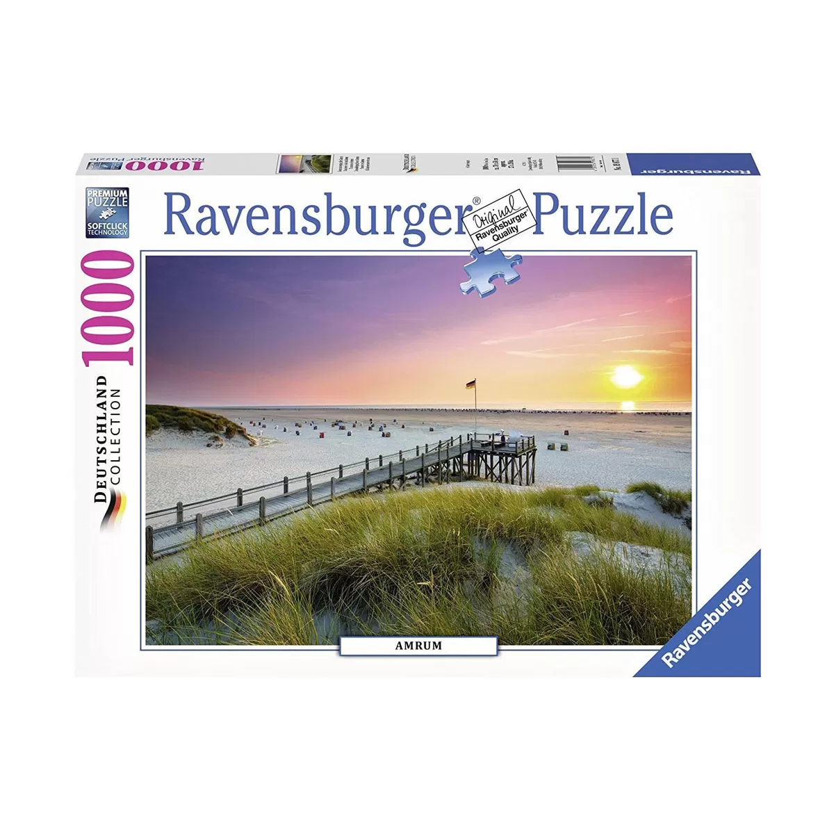 Пъзел Ravensburger 1000 ел. - Слънце над остров Амрум