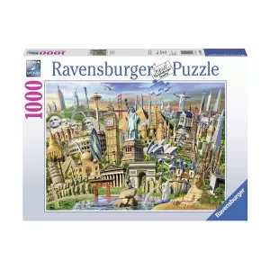 Пъзел Ravensburger 1000 ел. - Световни забележителности