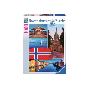 Пъзел Ravensburger 1000 ел. - Трондхайм, Норвегия