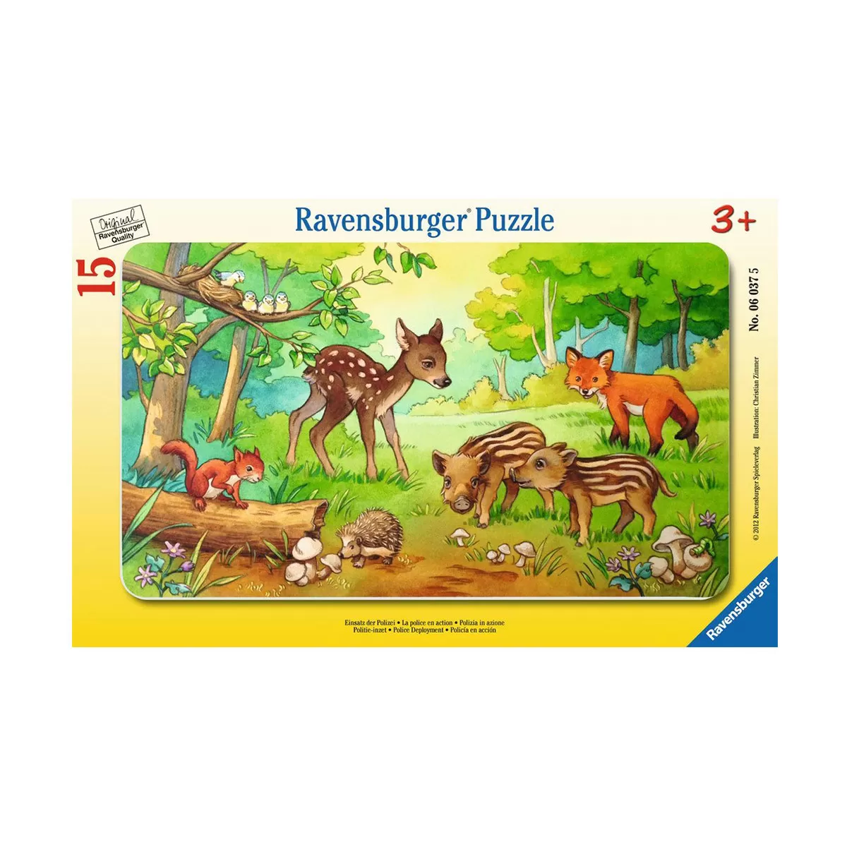 Пъзел Ravensburger 15 ел. - Диви животни