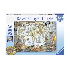 Пъзел Ravensburger 200 елемента - Пиратска карта