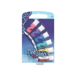 Play Doh - Комплет Довинчи, 6 цвята с блясък