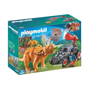 Playmobil - Бракониерско АТВ с трицератопс