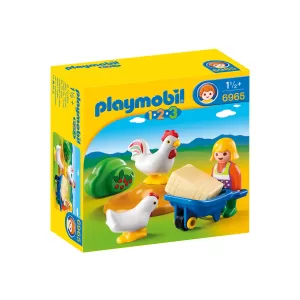 Playmobil - Домакиня с кокошки и пилета