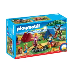 Playmobil - Къмпинг с LED огън