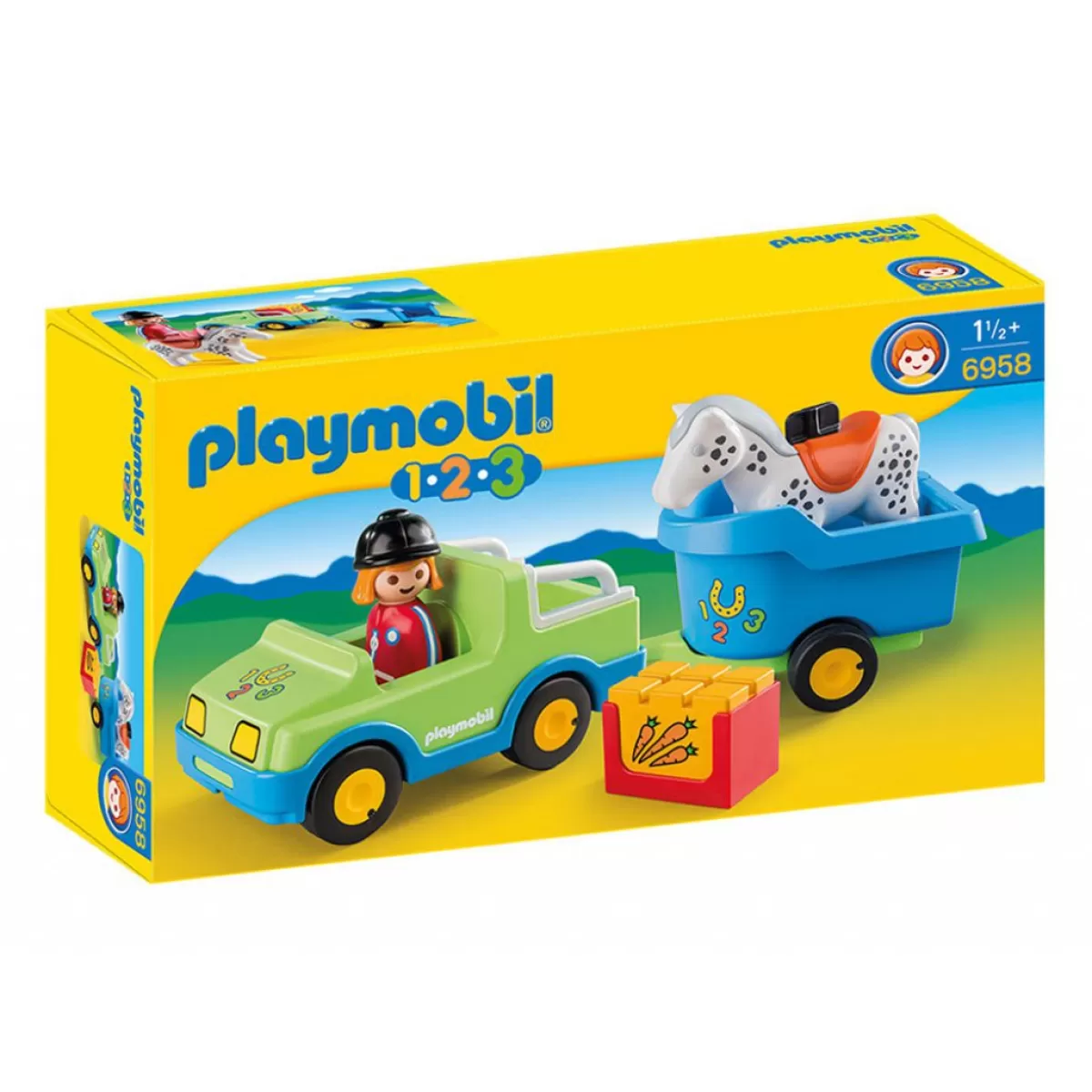 Playmobil - Кола с ремарке за кон