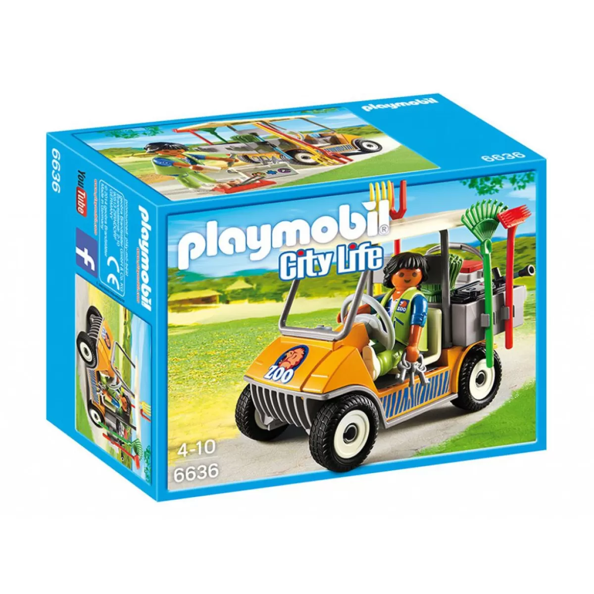 Playmobil - Количка на пазач в зоопарк