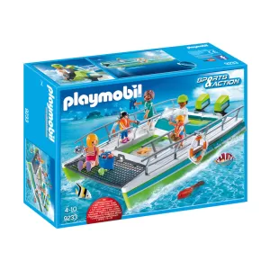 Playmobil - Лодка с прозрачен под и мотор