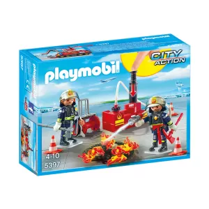 Playmobil - Пожарникарска операция с водна помпа