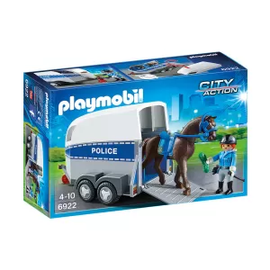 Playmobil - Полицейски кон с фургон