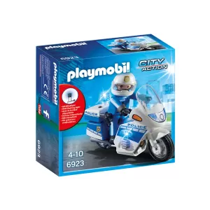 Playmobil - Полицейски мотор с LED светлина