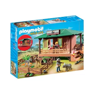 Playmobil - Рейнджърска база с кът за животни