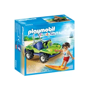 Playmobil - Сърфист с плажно АТВ